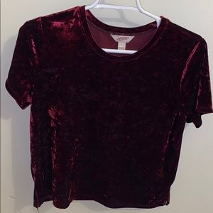 Maroon crop top